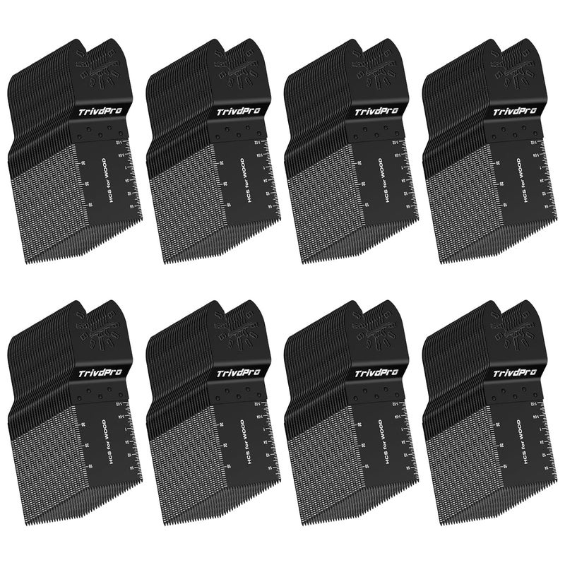TrivdPro 200Pcs Oscillating Tool Blades Professional Universal Oscillating Saw Blades Wood Multitool Blades Compatible with Dewalt, Milwaukee, Ryobi, Rockwell, Bosch - Image 1